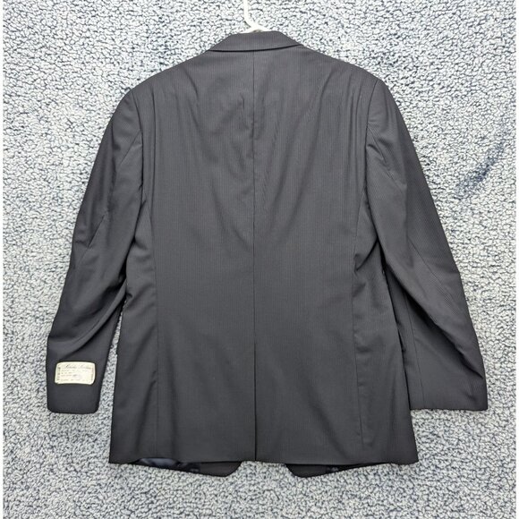 NWT VTG Brooks Brothers Blazer Mens 40R 100% Wool 3 Button USA Made Pinstripe - Picture 2 of 13